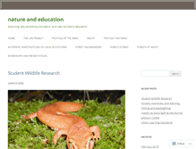 Tablet Screenshot of natureandeducation.com